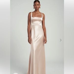 🧡 Jenny Yoo Pale Gold Bridesmaid Dress